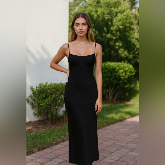 Thirty/Thirty LA Black Strappy Cut-Out Maxi Dress – Size XS - Picture 1 of 7